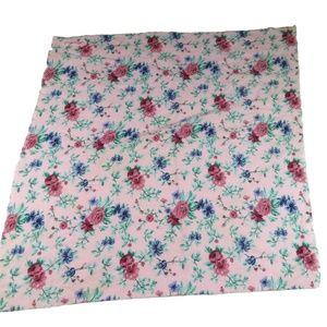 EDDIE BAUER pink floral square scarf